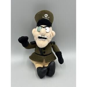 Vintage Rocky & Bullwinkle & Friends Fearless Leader 9" Plush Doll No Tag